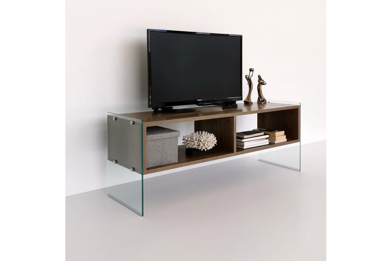 Lekkenne TV-bänk 122 cm - Brun - Möbler - TV- & Mediamöbler - TV bänk & mediabänk
