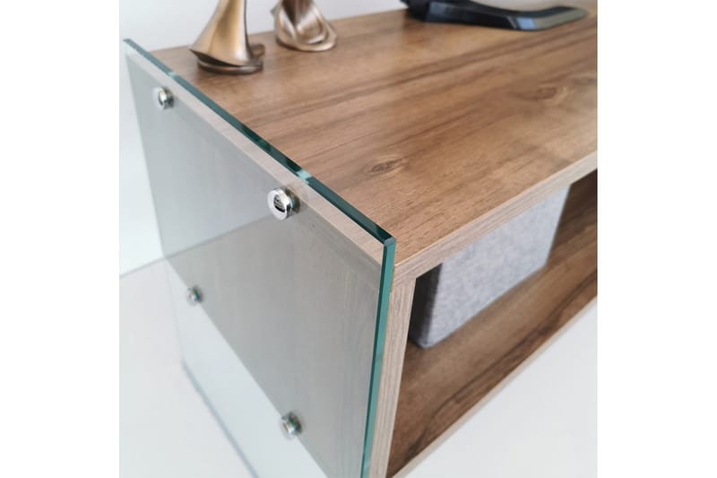 Lekkenne TV-bänk 122 cm - Brun - Möbler - TV- & Mediamöbler - TV bänk & mediabänk