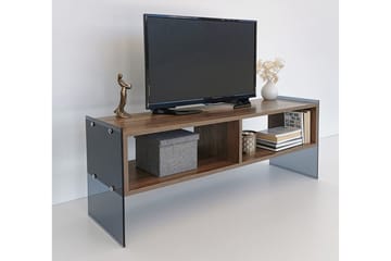 Lekkenne TV-bänk 122 cm - Mörkbrun - Möbler - TV- & Mediamöbler - TV bänk & mediabänk