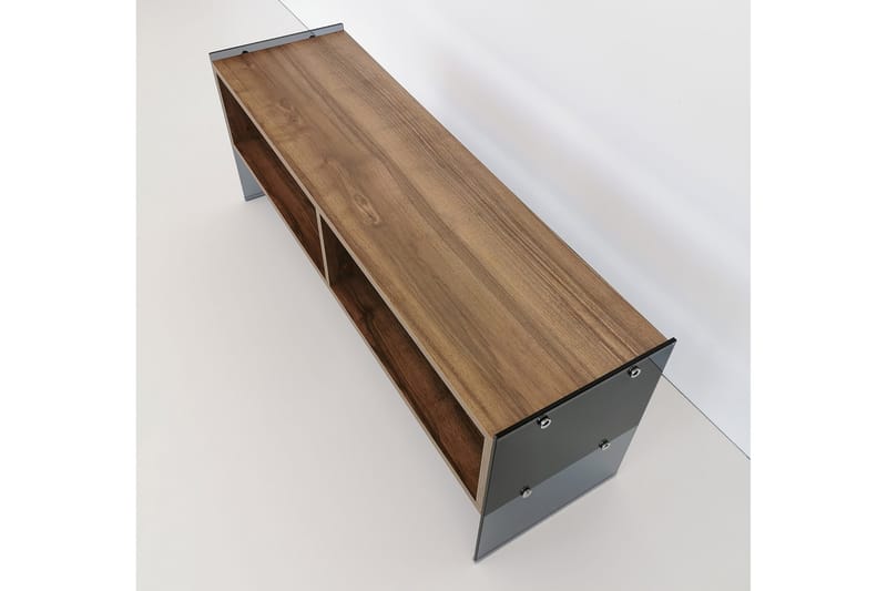 Lekkenne TV-bänk 122 cm - Mörkbrun - Möbler - TV- & Mediamöbler - TV bänk & mediabänk