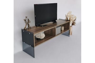 Lekkenne TV-bänk 122 cm - Mörkbrun - Möbler - TV- & Mediamöbler - TV bänk & mediabänk