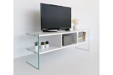 Lekkenne TV-bänk 122 cm - Vit - Möbler - TV- & Mediamöbler - TV bänk & mediabänk