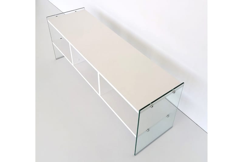 Lekkenne TV-bänk 122 cm - Vit - Möbler - TV- & Mediamöbler - TV bänk & mediabänk