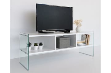 Lekkenne TV-bänk 122 cm - Vit - Möbler - TV- & Mediamöbler - TV bänk & mediabänk