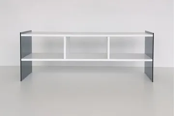 Lekkenne TV-bänk 122 cm - Vit/Grå - Möbler - TV- & Mediamöbler - TV bänk & mediabänk