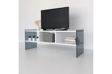 Lekkenne TV-bänk 122 cm - Vit/Grå - Möbler - TV- & Mediamöbler - TV bänk & mediabänk