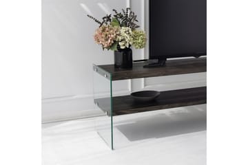 Lepinas Golvstående Tv Bänk 140 cm i Målat Trä - Mörkbrun - Möbler - TV- & Mediamöbler - TV bänk & mediabänk