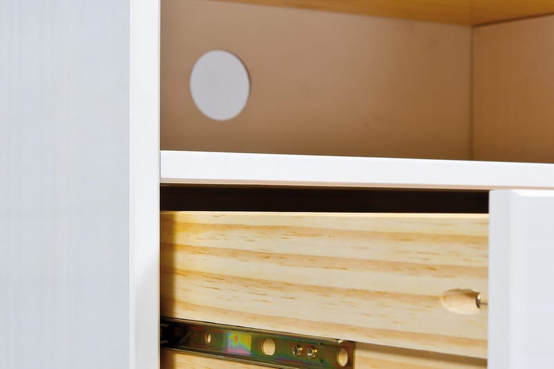 Livesey TV-bänk 180 cm - Vit/Brun - Möbler - TV- & Mediamöbler - TV bänk & mediabänk