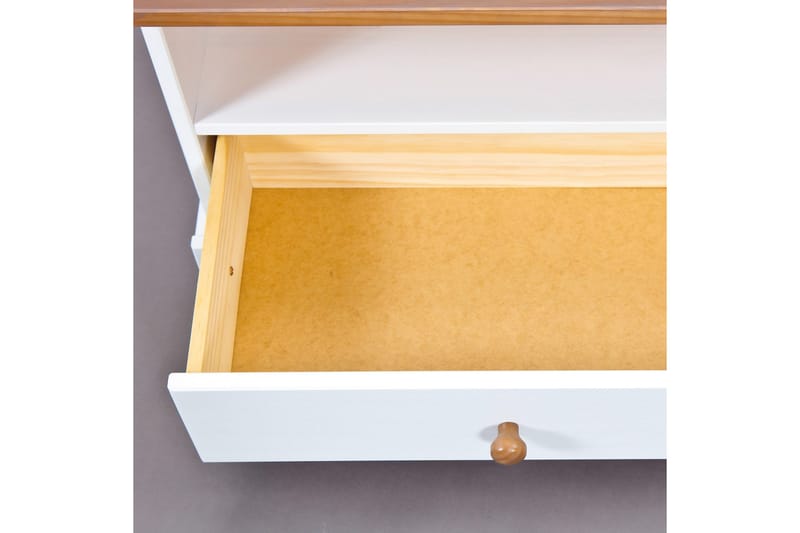 Livesey TV-bänk 180 cm - Vit/Brun - Möbler - TV- & Mediamöbler - TV bänk & mediabänk