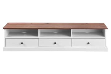 Livesey TV-bänk 180 cm - Vit/Brun - Möbler - TV- & Mediamöbler - TV bänk & mediabänk