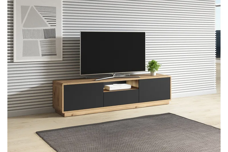 Louetta Tv-bänk 180 cm - Brun/Svart - Möbler - TV- & Mediamöbler - TV bänk & mediabänk
