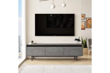 Lozyno Tv-bänk 160 cm - Silver/Svart - Möbler - TV- & Mediamöbler - TV bänk & mediabänk