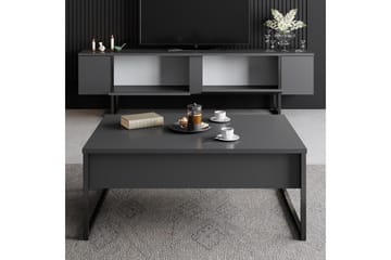 Luxe Tv-bänk 180x50 cm Svart - Hanah Home - Möbler - TV- & Mediamöbler - TV bänk & mediabänk