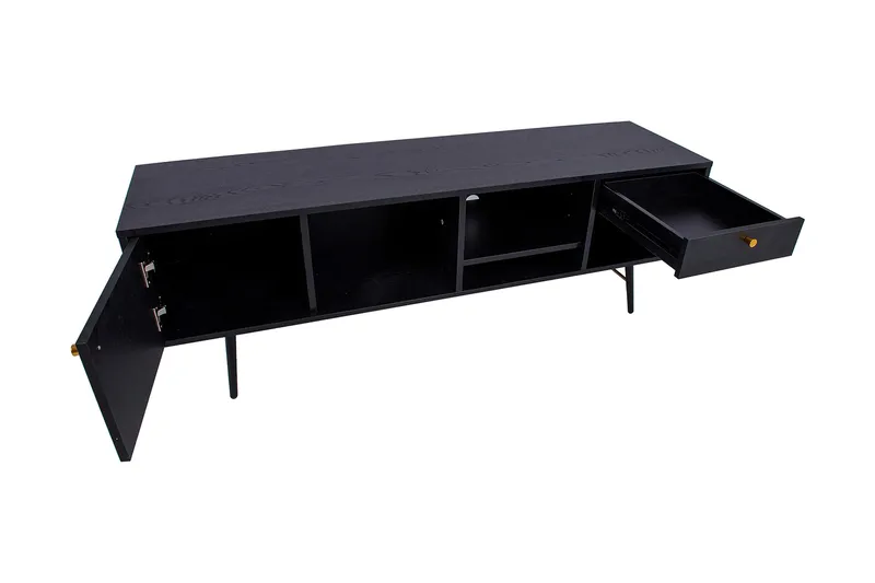 Luxemburg Tv-Bänk Svart/Koppar - Möbler - TV- & Mediamöbler - TV bänk & mediabänk