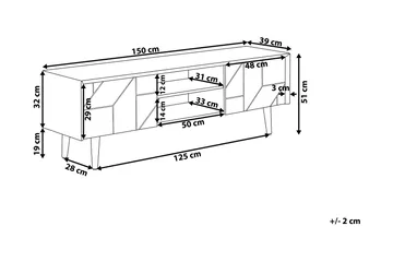Magarian TV-Bänk 150 cm - Trä/Natur - Möbler - TV- & Mediamöbler - TV bänk & mediabänk