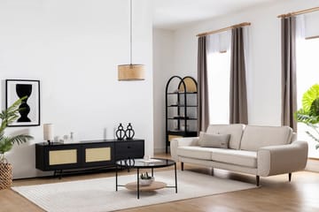 Makwana Tv-bänk 180 cm - Svart - Möbler - TV- & Mediamöbler - TV bänk & mediabänk