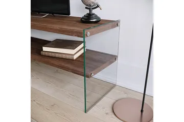 Malmby TV-bänk 120 cm - Brun/Glas - Möbler - TV- & Mediamöbler - TV bänk & mediabänk