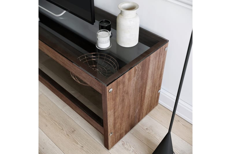 Malmby TV-bänk 140 cm - Mörkbrun - Möbler - TV- & Mediamöbler - TV bänk & mediabänk