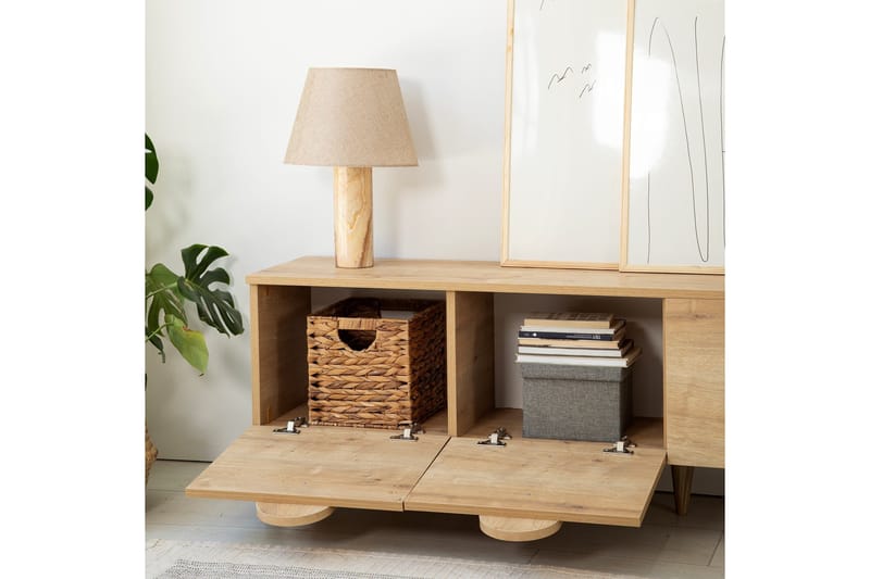 Malpani Tv-bänk 180 cm - Ek - Möbler - TV- & Mediamöbler - TV bänk & mediabänk