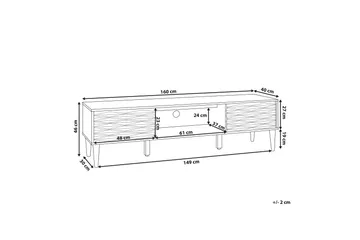 Mccarl TV-Bänk 160 cm - Trä/Natur - Möbler - TV- & Mediamöbler - TV bänk & mediabänk