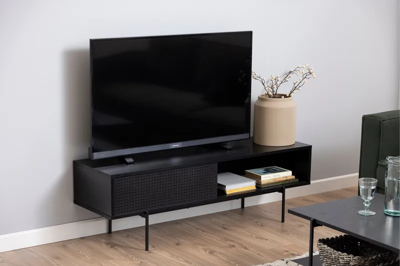 Mehoopany Tv-bänk 40 cm - Svart - Möbler - TV- & Mediamöbler - TV bänk & mediabänk