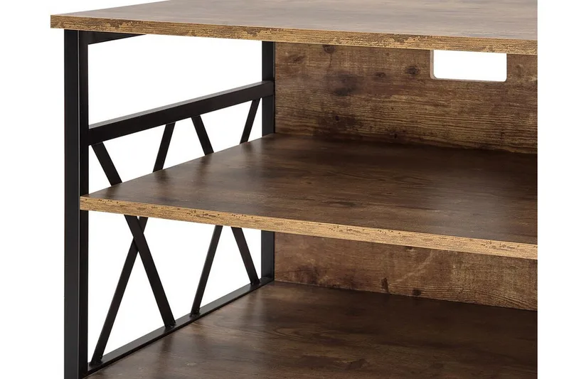 Melnychuk TV-Bänk 120 cm - Brun - Möbler - TV- & Mediamöbler - TV bänk & mediabänk