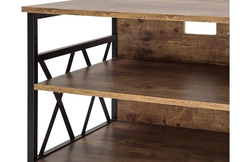 Melnychuk TV-Bänk 120 cm - Brun - Möbler - TV- & Mediamöbler - TV bänk & mediabänk