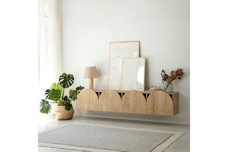 Mesta Tv-bänk 180 cm - Ek - Möbler - TV- & Mediamöbler - TV bänk & mediabänk