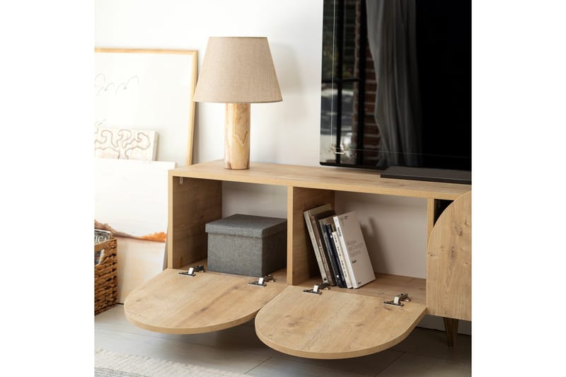 Mesta Tv-bänk 180 cm - Ek - Möbler - TV- & Mediamöbler - TV bänk & mediabänk