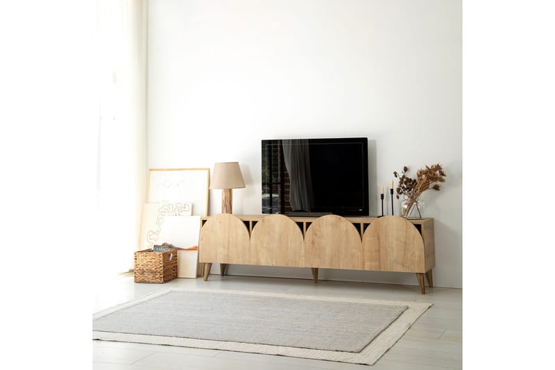 Mesta Tv-bänk 180 cm - Ek - Möbler - TV- & Mediamöbler - TV bänk & mediabänk