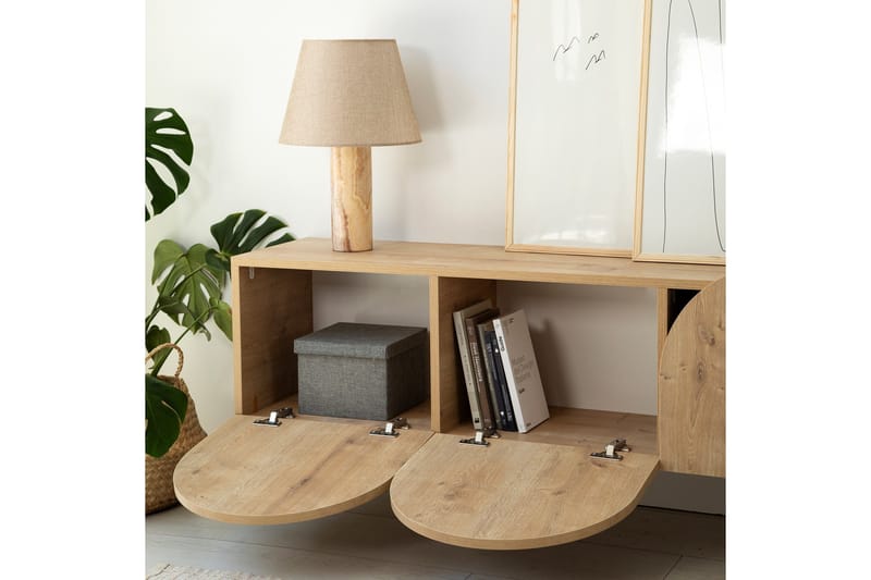 Mesta Tv-bänk 180 cm - Ek - Möbler - TV- & Mediamöbler - TV bänk & mediabänk