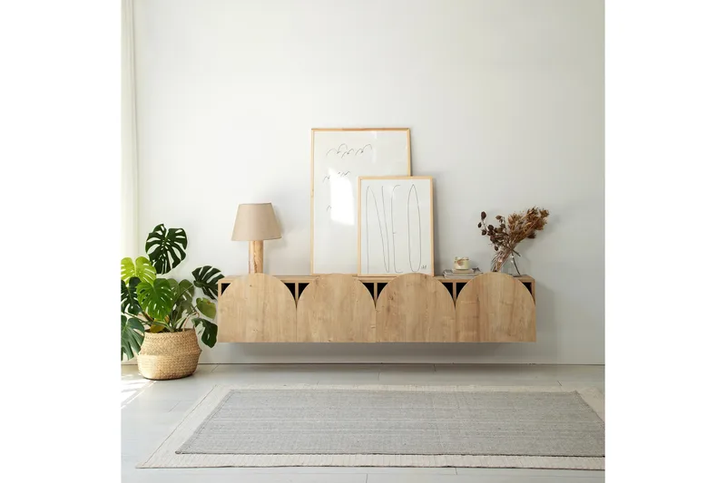 Mesta Tv-bänk 180 cm - Ek - Möbler - TV- & Mediamöbler - TV bänk & mediabänk