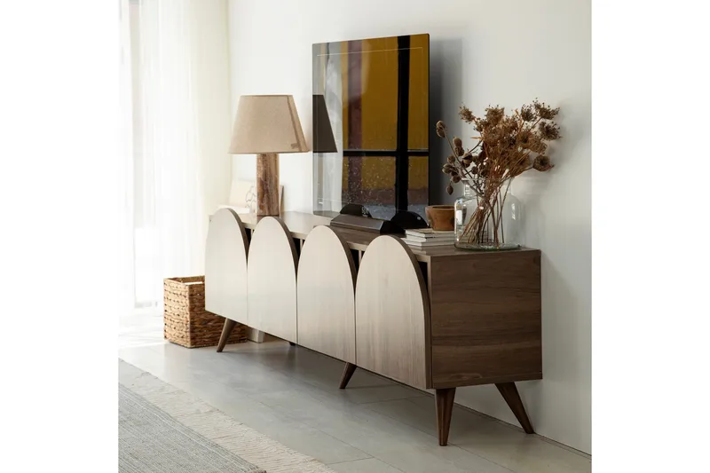 Mesta Tv-bänk 180 cm - Valnöt - Möbler - TV- & Mediamöbler - TV bänk & mediabänk