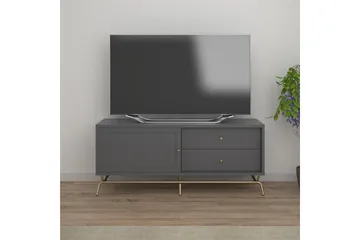 Mirela Golvstående Tv Bänk 150 cm med Förvaring i Målat Trä - Grå - Möbler - TV- & Mediamöbler - TV bänk & mediabänk