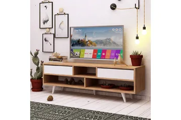 Mod Design Tv-bänk 140 cm - Brun/Vit - Möbler - TV- & Mediamöbler - TV bänk & mediabänk