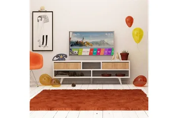 Mod Design Tv-bänk 140 cm - Vit/Brun - Möbler - TV- & Mediamöbler - TV bänk & mediabänk