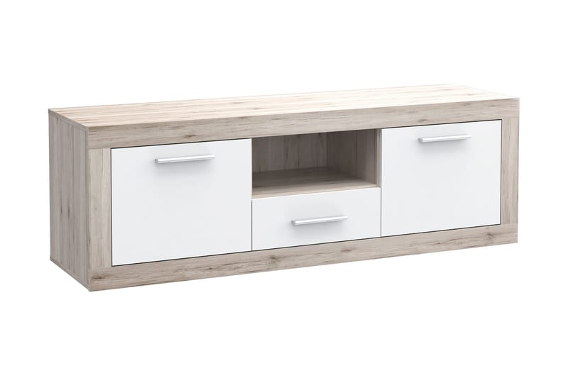 Mohaned TV-Bänk 148 cm, Brun/Vit