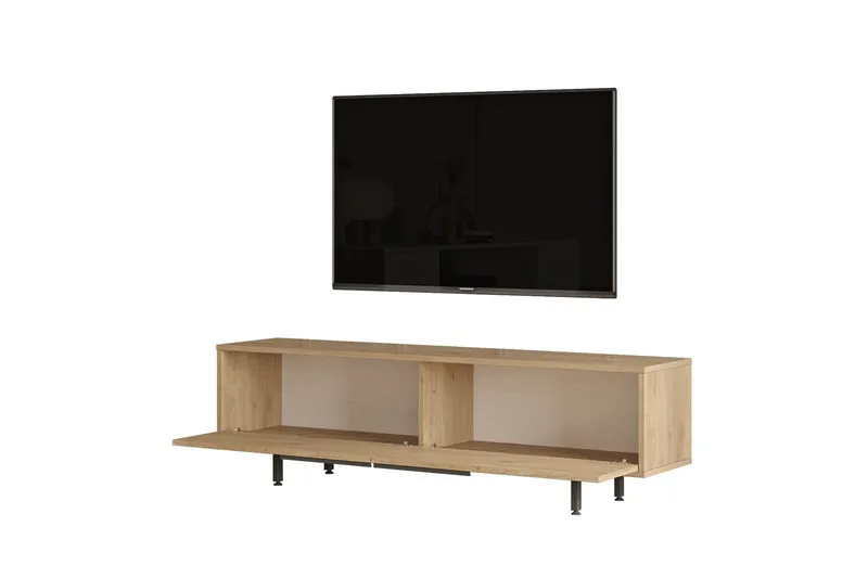 Munish Tv-bänk 160 cm - Ek/Valnöt - Möbler - TV- & Mediamöbler - TV bänk & mediabänk