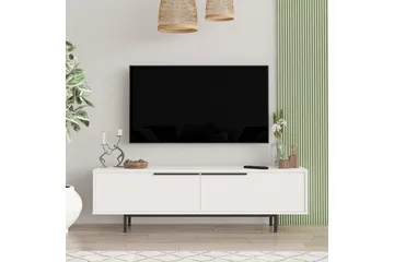 Munish Tv-bänk 160 cm - Vit - Möbler - TV- & Mediamöbler - TV bänk & mediabänk