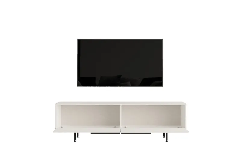Munish Tv-bänk 160 cm - Vit - Möbler - TV- & Mediamöbler - TV bänk & mediabänk