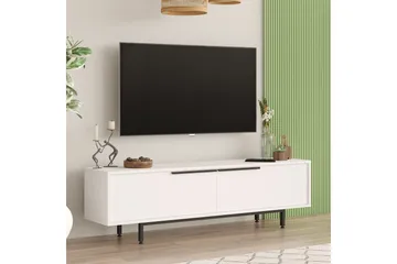 Munish Tv-bänk 160 cm - Vit - Möbler - TV- & Mediamöbler - TV bänk & mediabänk