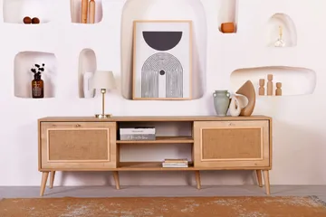 Munnia Tv-bänk 180 cm - Ek - Möbler - TV- & Mediamöbler - TV bänk & mediabänk