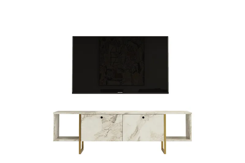 Mushir Tv-bänk 160 cm - Vit - Möbler - TV- & Mediamöbler - TV bänk & mediabänk