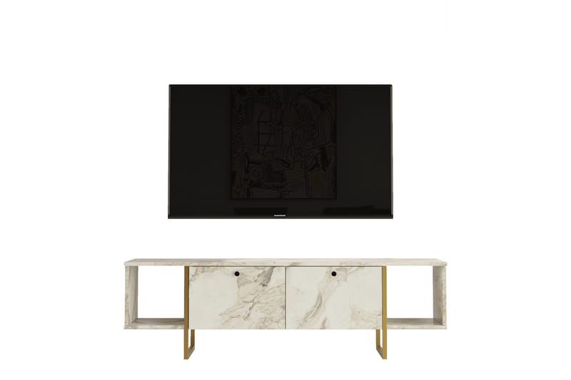 Mushir Tv-bänk 160 cm - Vit - Möbler - TV- & Mediamöbler - TV bänk & mediabänk
