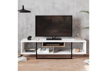 Naftali TV-Bänk 149 cm - Vit/Svart - Möbler - TV- & Mediamöbler - TV bänk & mediabänk