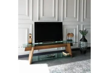 Noralee TV-Bänk 158 cm - Valnöt/Grön - Möbler - TV- & Mediamöbler - TV bänk & mediabänk
