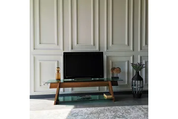 Noralee TV-Bänk 158 cm - Valnöt/Grön - Möbler - TV- & Mediamöbler - TV bänk & mediabänk