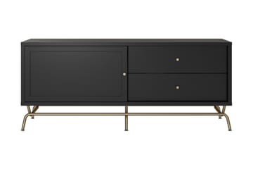 Nova Golvstående TV-bänk 150 cm med Förvaring i Målat Trä - Svart - Möbler - TV- & Mediamöbler - TV bänk & mediabänk