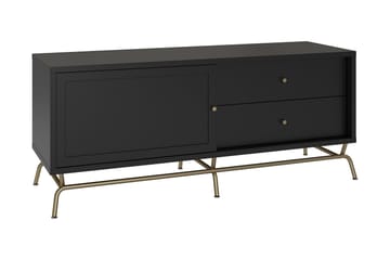 Nova Golvstående TV-bänk 150 cm med Förvaring i Målat Trä - Svart - Möbler - TV- & Mediamöbler - TV bänk & mediabänk