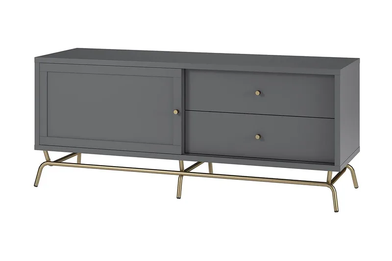 Nova Tv-bänk 150x48 cm Grafitgrå - CosmoLiving - Möbler - TV- & Mediamöbler - TV bänk & mediabänk